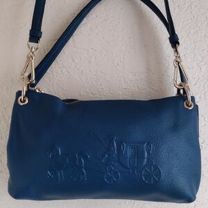 COACH Embossed Horse and Carriage Charley Crossbody Bag